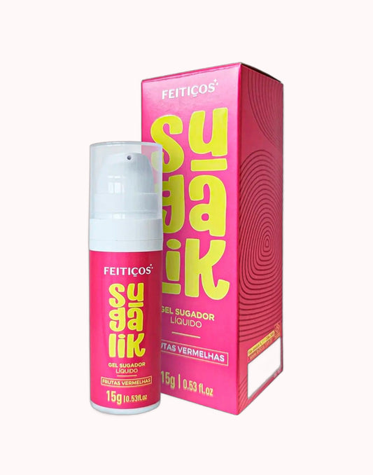 Sugalik Gel Sugador Líquido Comestível – Frutas Vermelhas 15g – Doce Malícia