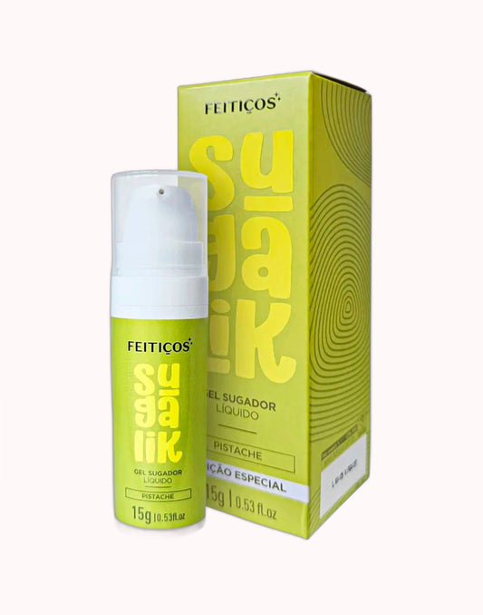 Sugalik Gel Sugador Líquido Comestível – Pistache 15g – Doce Malícia