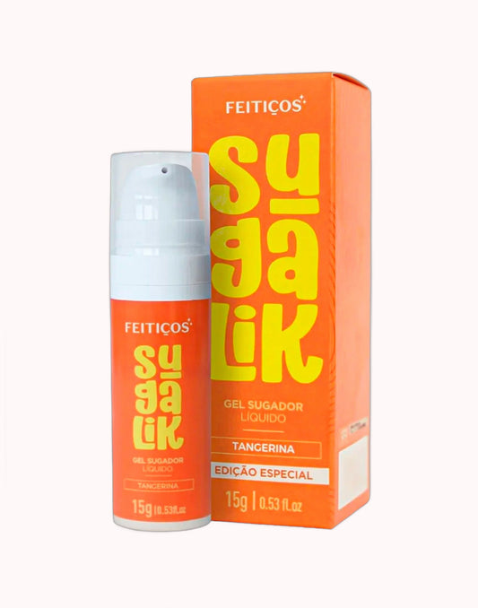 Sugalik Gel Sugador Líquido Comestível – Tangerina 15g – Doce Malícia