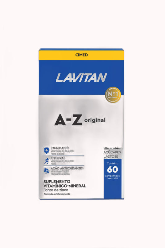 Suplemento Vitamínico LAVITAN A-Z Original – 60 Comprimidos – Doce Malícia
