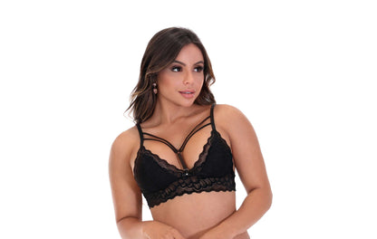 Sutiã com strappy em Branco – Doce Malícia