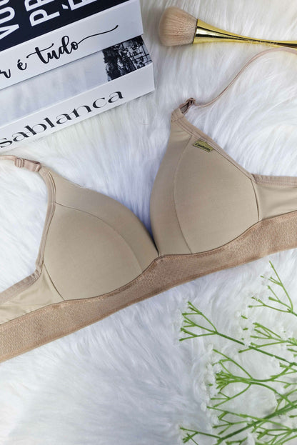Soutien Push Up com Elástico Reforçado em Azul Royal – Doce Malícia