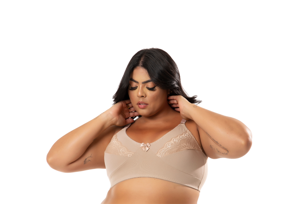 Sutiã reforçado de cotton sem bojo em Branco – Doce Malícia