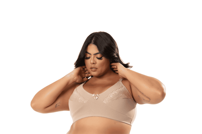 Sutiã reforçado de cotton sem bojo em Branco – Doce Malícia