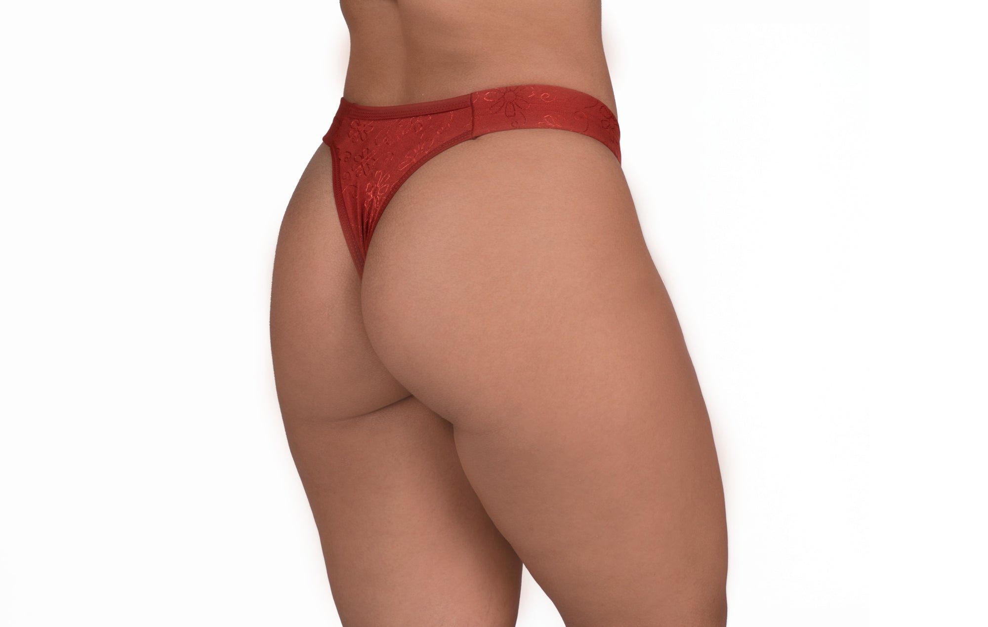 Tanga com tecido brilhoso em azul-Marinho – Doce Malícia