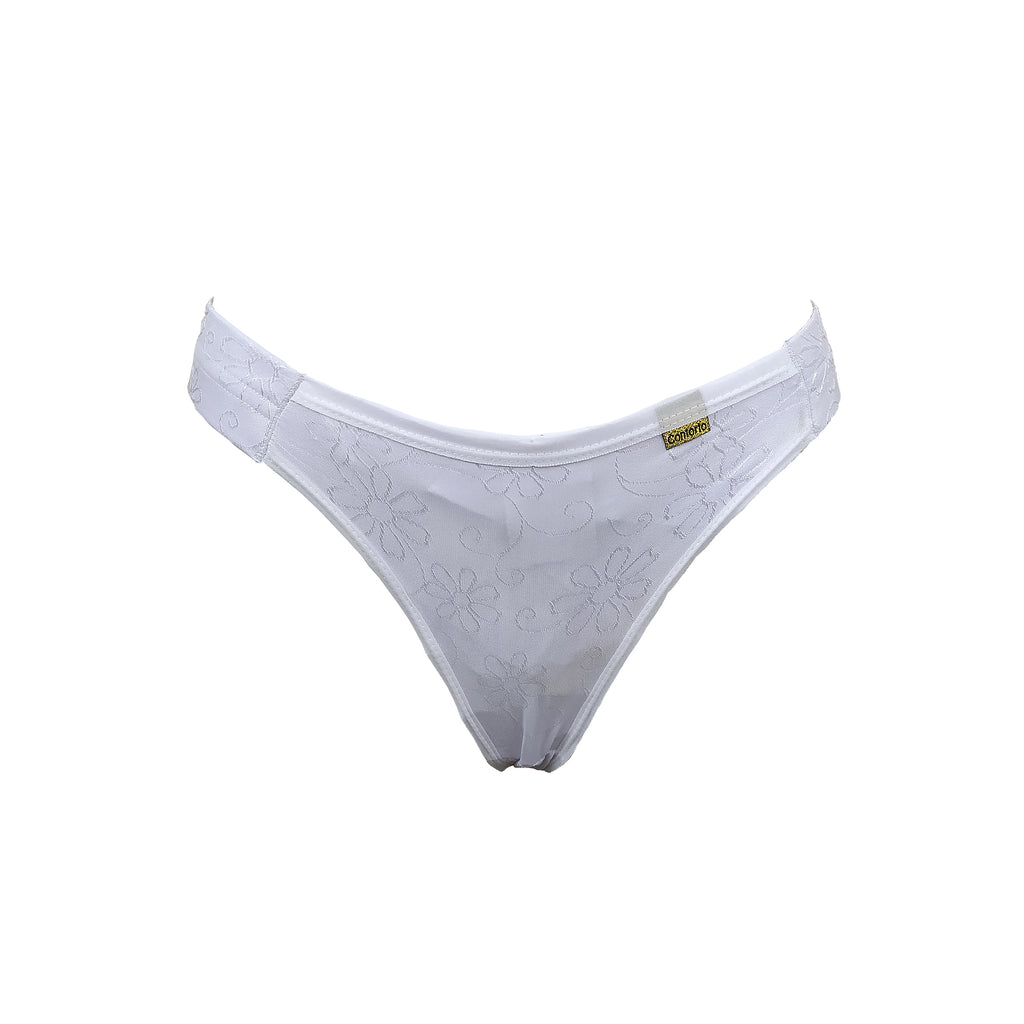 Tanga com tecido brilhoso em azul-Marinho – Doce Malícia