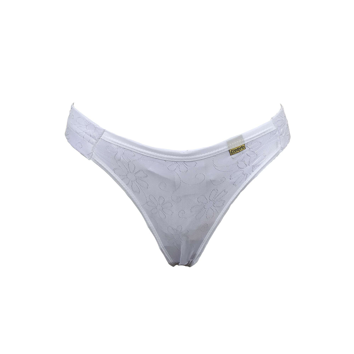 Tanga com tecido brilhoso em azul-Marinho – Doce Malícia