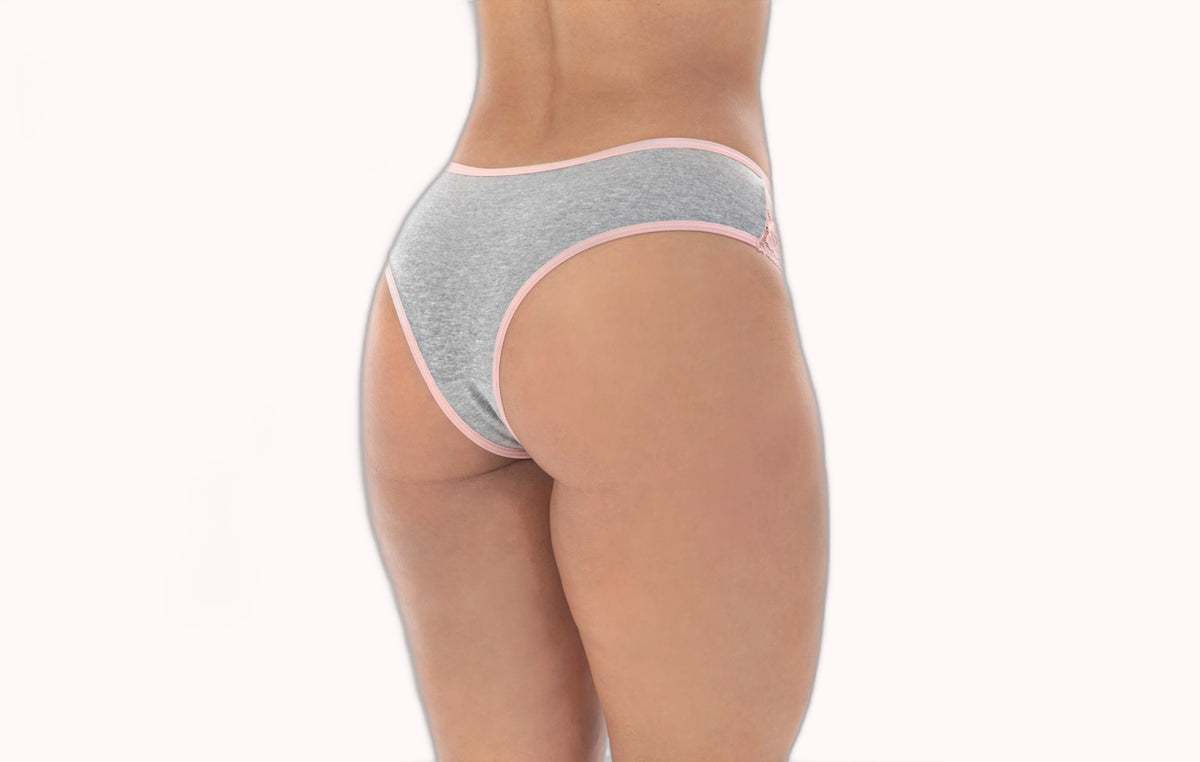 Tanga em Algodão com Renda