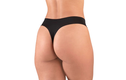 Tanga sem costura em microfibra em Branco – Doce Malícia