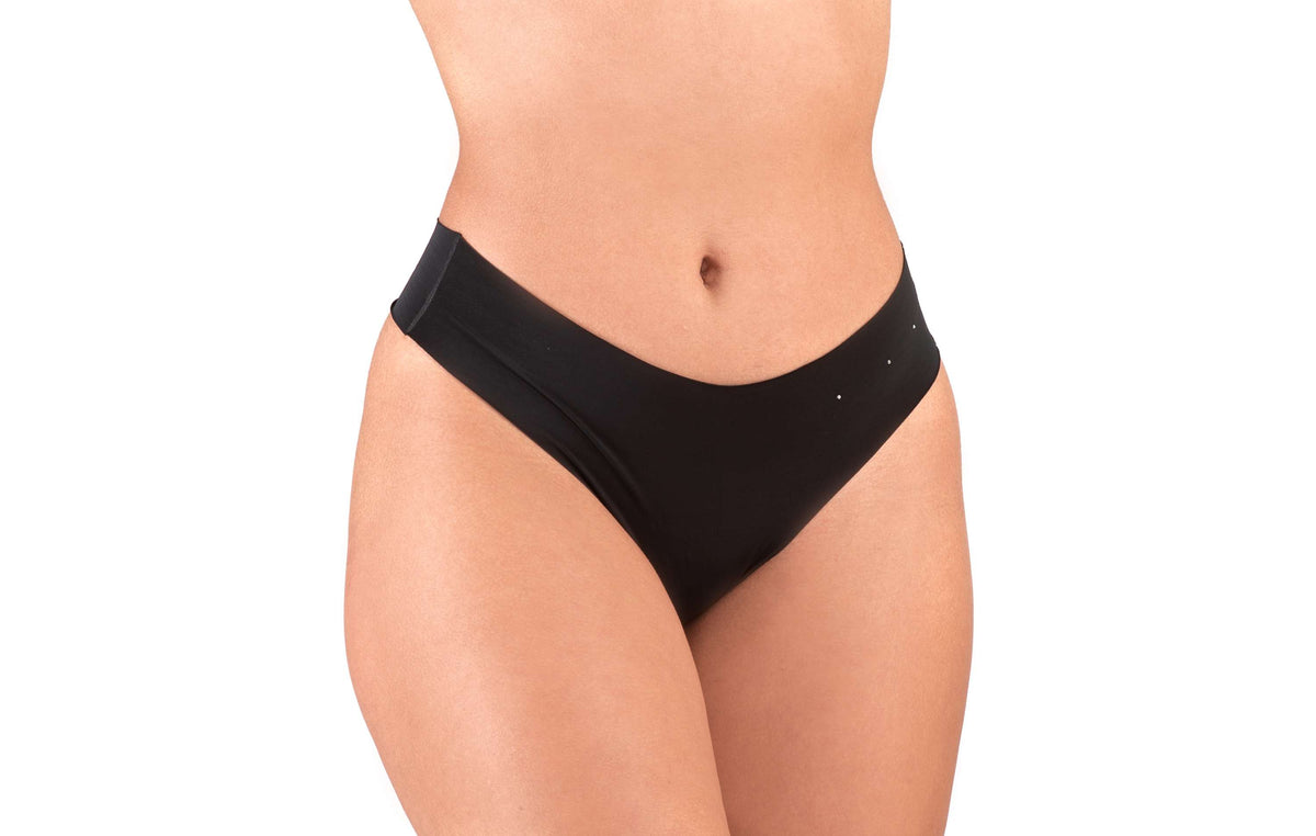 Tanga sem costura em microfibra em Branco – Doce Malícia