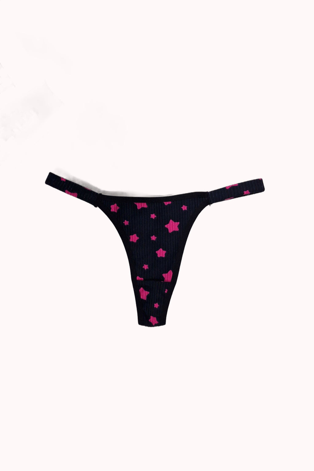 Tanga Biquíni Fio Duplo com Pala Dupla Estampada Canelada – Doce Malícia