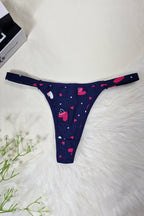Tanga Biquíni Fio Duplo com em azul-Marinho – Doce Malícia