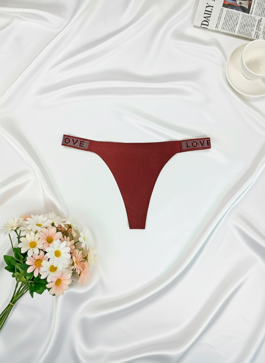 Tanga Sem Costura Canelada em Café – Doce Malícia
