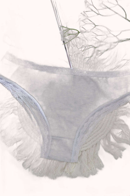 Tanga de Algodão Mesclado com Rendinha – Doce Malícia
