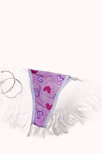 Tanga em Suede Estampado com Renda – Doce Malícia