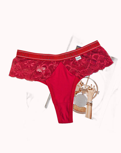 Tanga Fio com Renda Lateral e Elástico – Doce Malícia