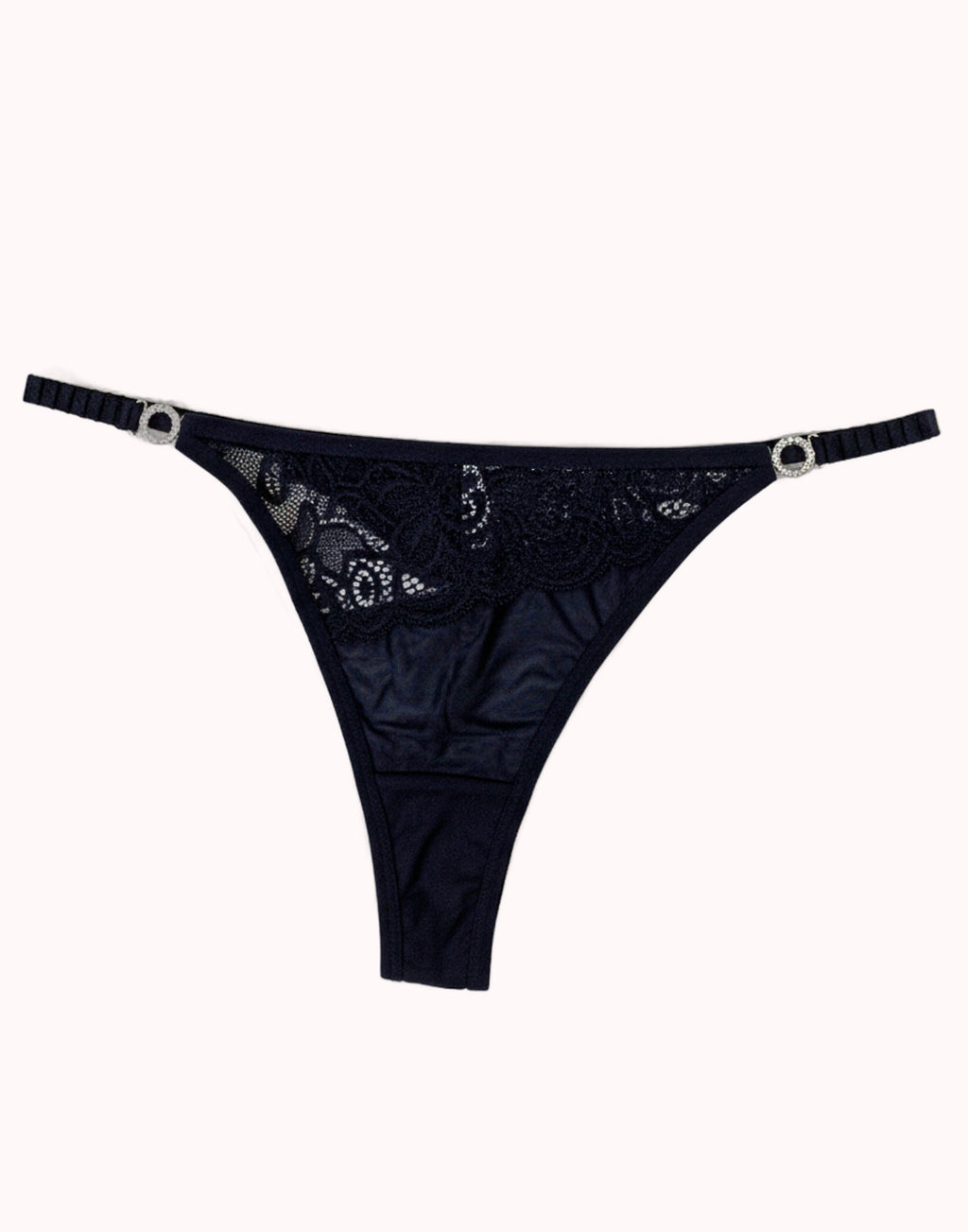 Tanga Fio Dental com Biju e Elástico Franzido – Doce Malícia