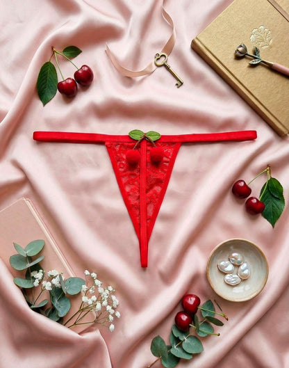 Tanga Fio Sensual de Renda em Branco – Doce Malícia