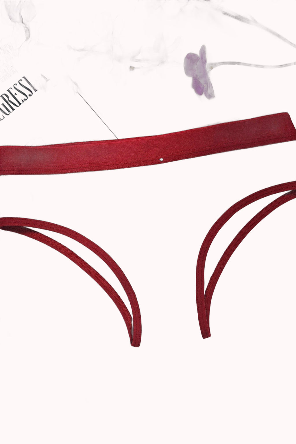 Tanga Mescla Canelada com Elástico – Doce Malícia