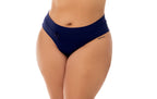 Tanga Plus Size estilo fio duplo em azul-Marinho – Doce Malícia