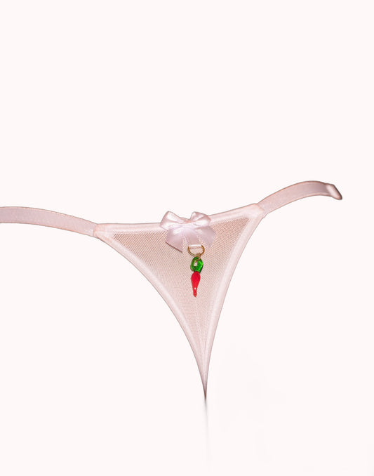 Tanga de Renda Sexy com Detalhe Pimentinha – Doce Malícia