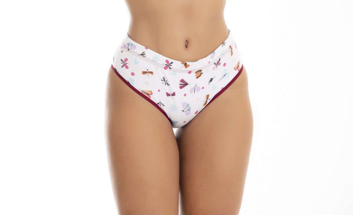 Tangão Estampado de Algodão em Branco – Doce Malícia