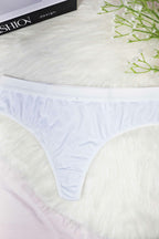 Tangão Fio Dental Liso com em Branco – Doce Malícia