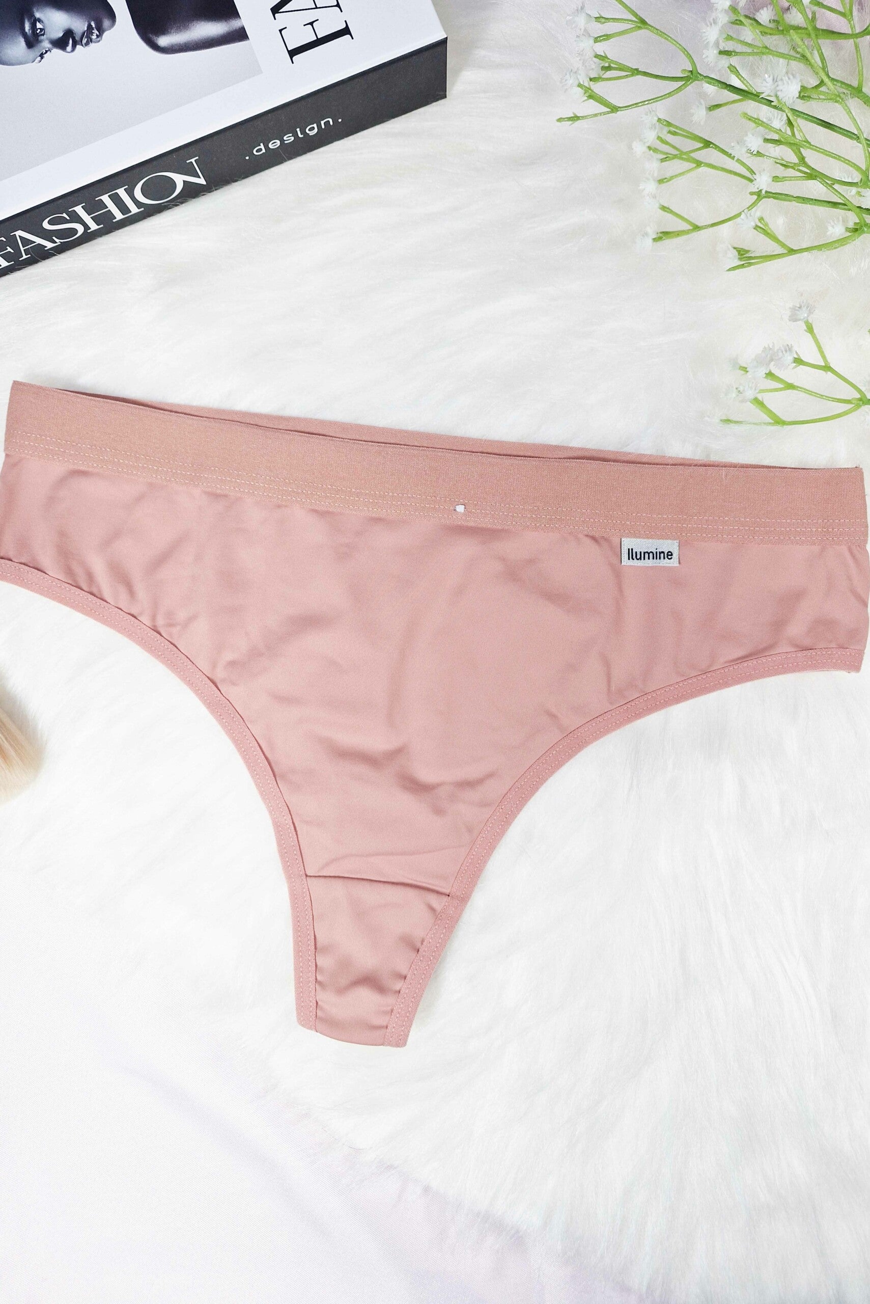 Tangão Fio Dental Liso com em Branco – Doce Malícia