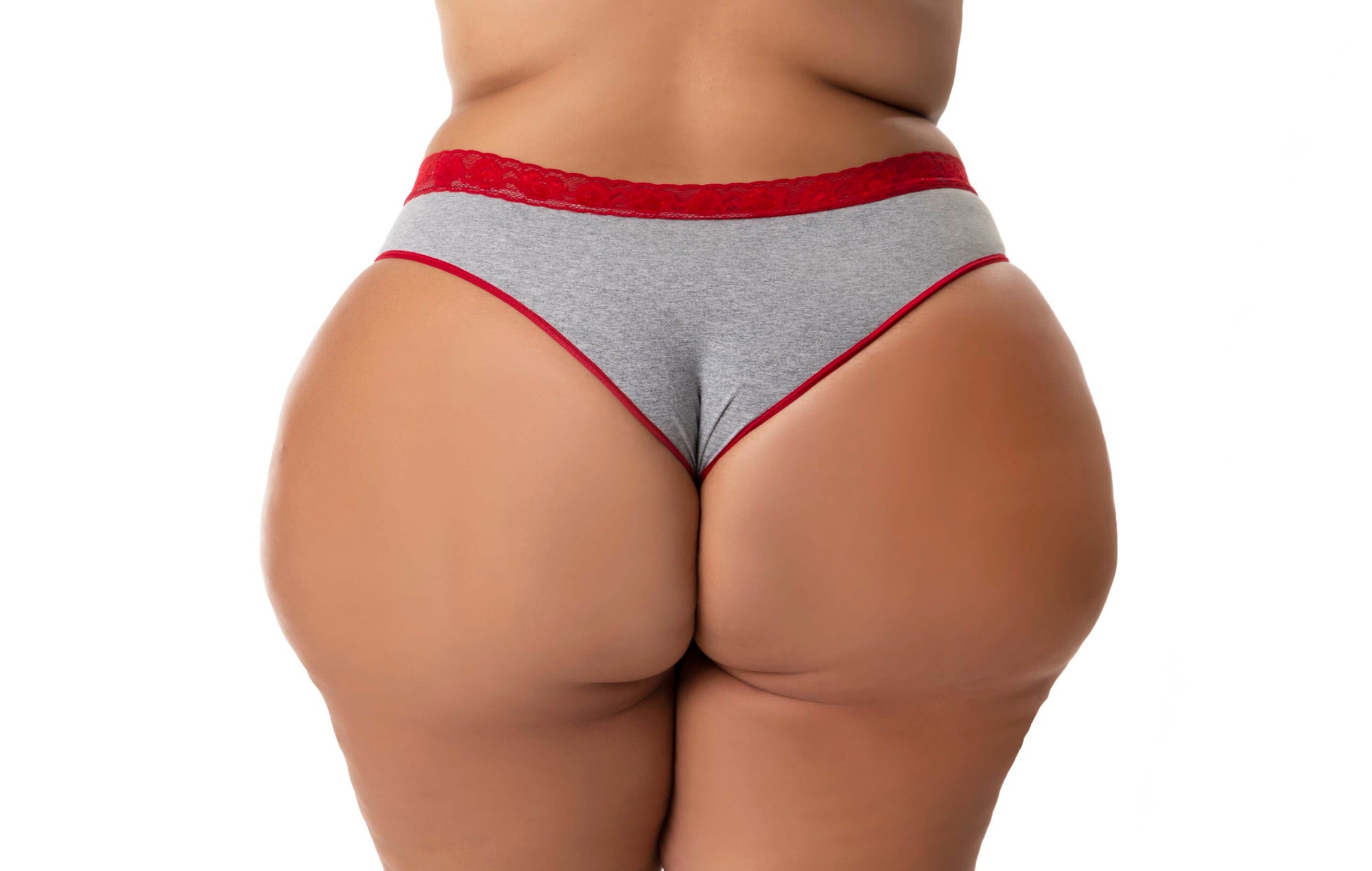 Tangão Plus Size com detalhe em Branco – Doce Malícia