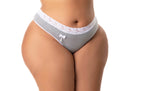 Tangão Plus Size com detalhe em Branco – Doce Malícia