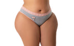 Tangão Plus Size com detalhe em Branco – Doce Malícia
