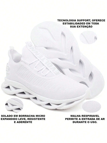 Tênis Feminino Caminhada Treino Leve Branco – Doce Malícia