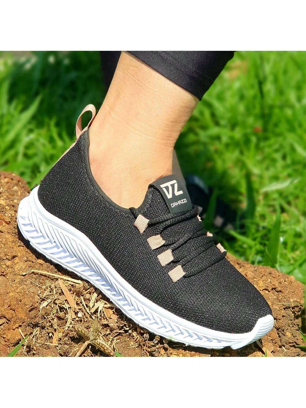 Tênis Feminino Amarrar Preto – Doce Malícia