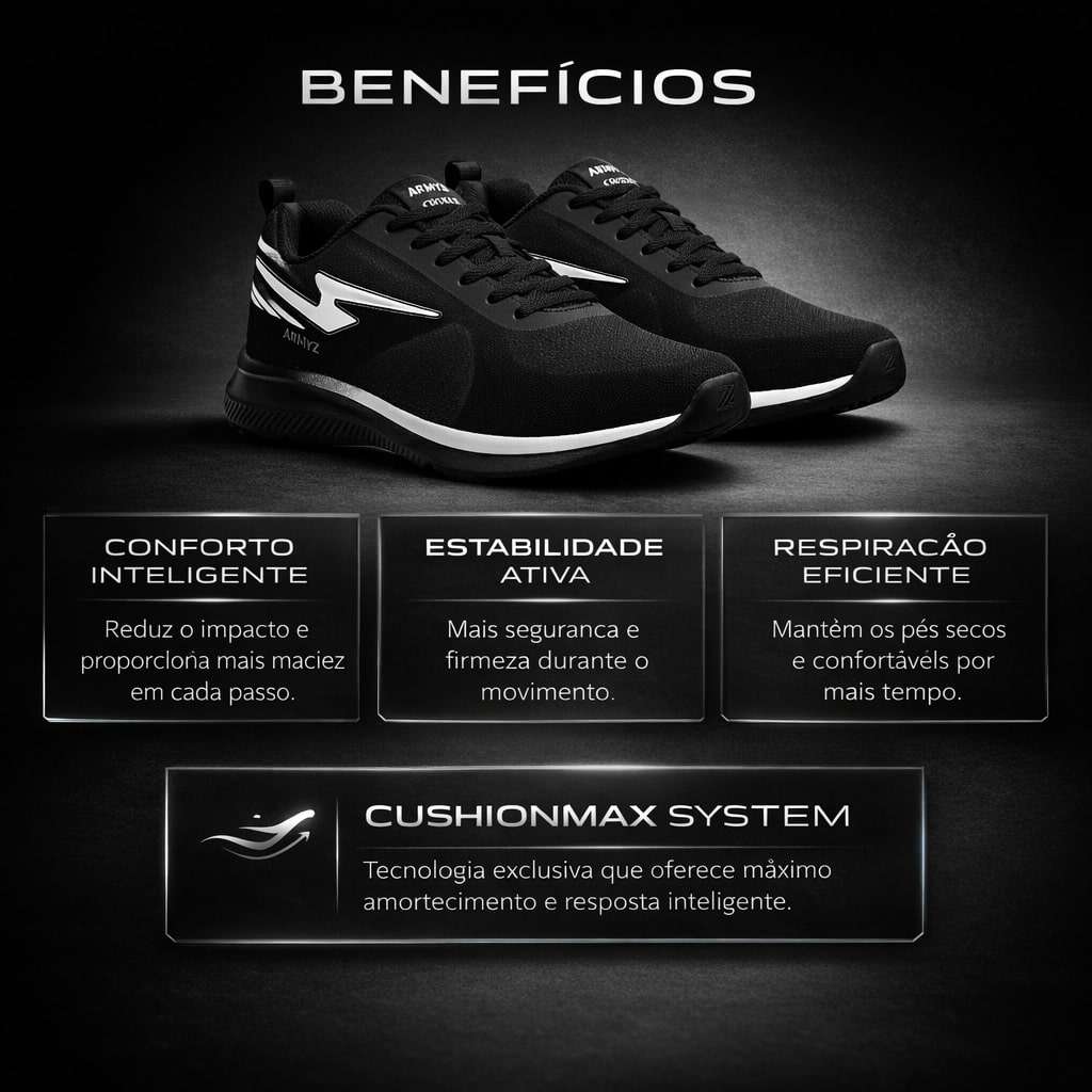 Tênis Feminino PRETO BRANCO – Doce Malícia