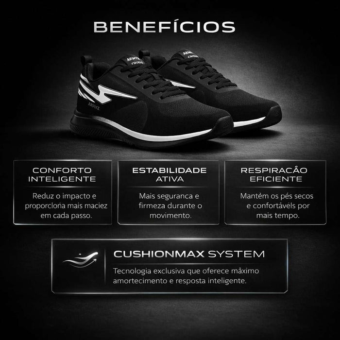 Tênis Feminino PRETO BRANCO – Doce Malícia — Doce Malícia
