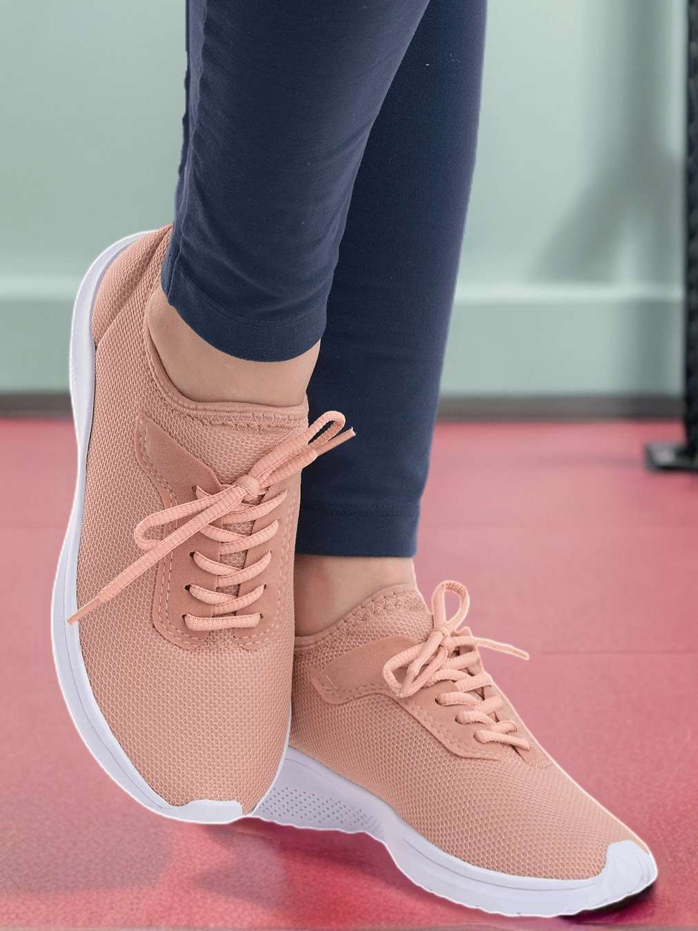 Tênis Feminino Confortável Academia Corrida Rosé – Doce Malícia