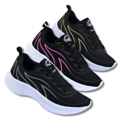 Tênis Feminino Fitness Macio e Leve Preto – Doce Malícia