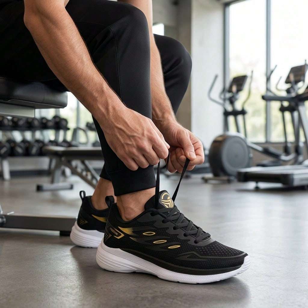 Tênis Feminino Esportivo Caminhada Academia Preto – Doce Malícia