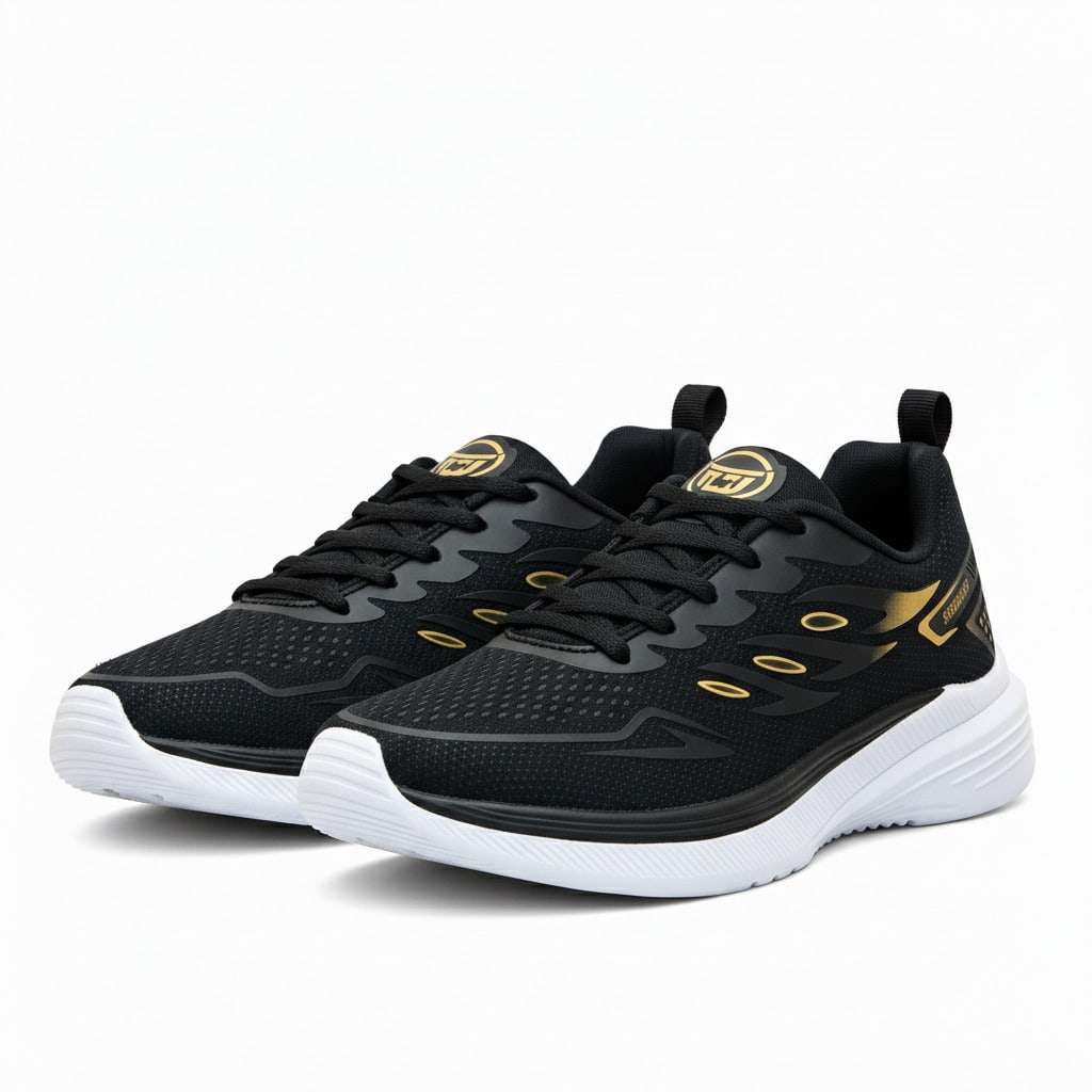Tênis Feminino Esportivo Caminhada Academia Preto – Doce Malícia