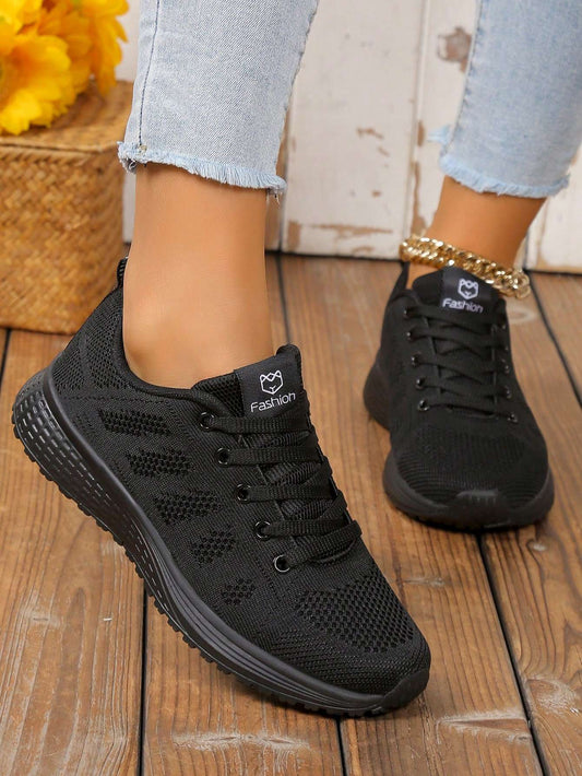 Tênis Feminino de Corrida Tecido Leve Renda – Doce Malícia
