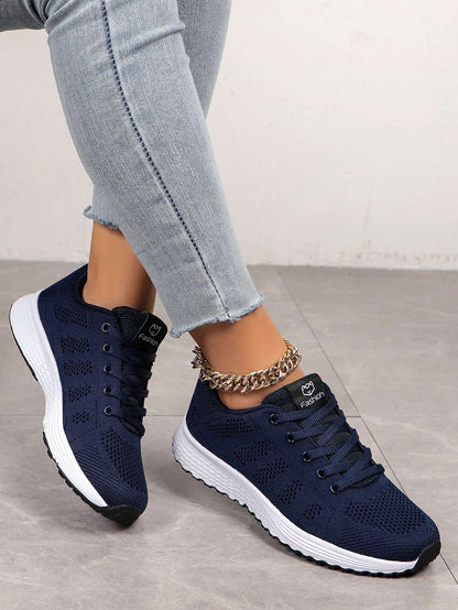 Tênis Feminino de Corrida Tecido Leve Renda – Doce Malícia