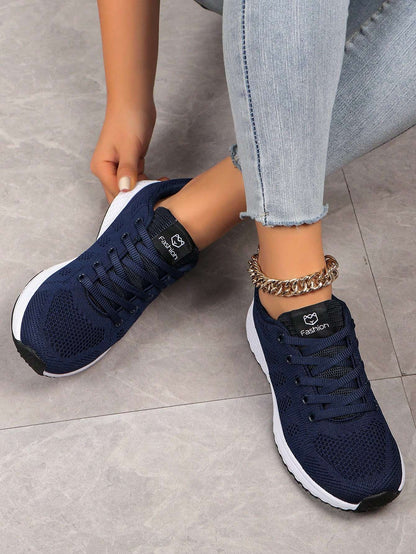 Tênis Feminino de Corrida Tecido Leve Renda – Doce Malícia