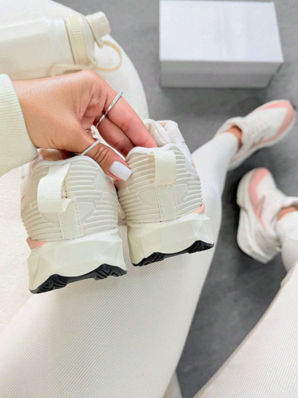Tênis Feminino Chunky Corrida Caminhada Branco e – Doce Malícia