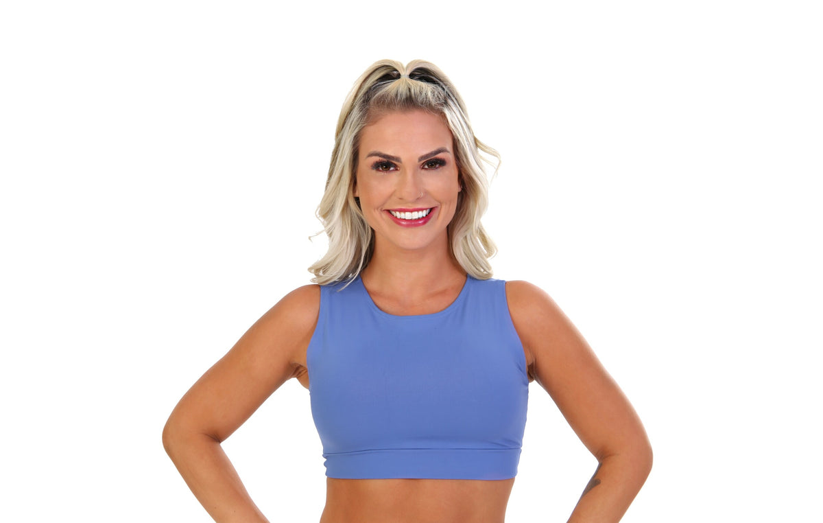 Top Fitness Azul em azul – Doce Malícia