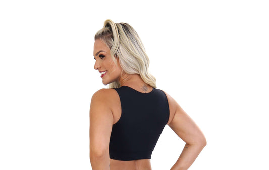 Top Fitness Preto em Preto – Doce Malícia