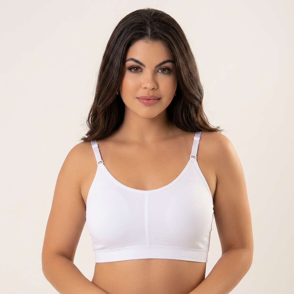 Top Liso com Alça Removível – Doce Malícia - Branco