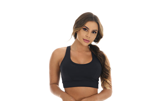 Top Fitness nadador com bojo em Preto – Doce Malícia