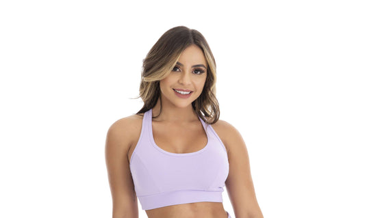 Top Fitness nadador com bojo lilás em Lilás – Doce Malícia