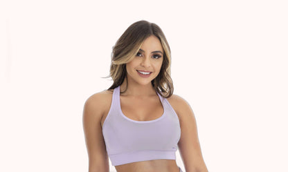 Top Fitness nadador com bojo lilás – Doce Malícia