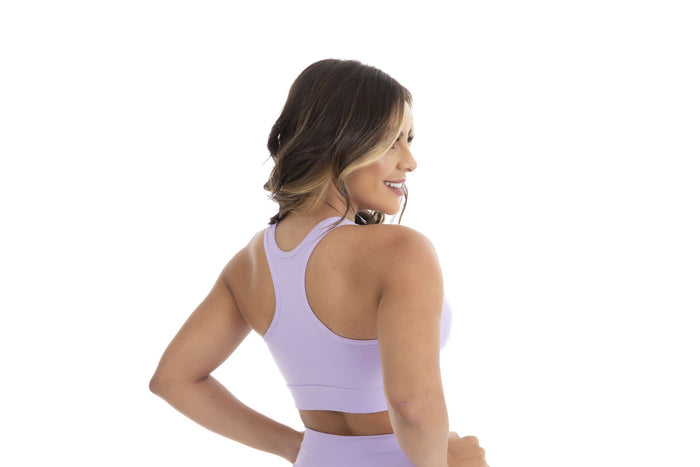 Top Fitness nadador com bojo lilás – Doce Malícia — Doce Malícia